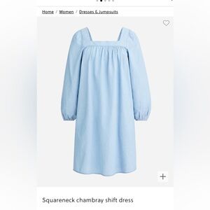 EUC J.Crew Chambray Dress XS